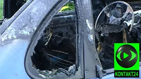 Auto stanęło w płomieniach 2-letnie dziecko w szpitalu