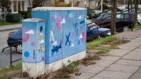 Graffiti na skrzynkach. Pomysł mieszkanki, zlecenie drogowców