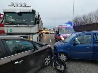 Wypadek na Trasie Siekierkowskiej