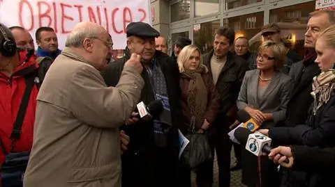 Chcą pieniędzy za budowę A2. Protest przed GDDKiA 