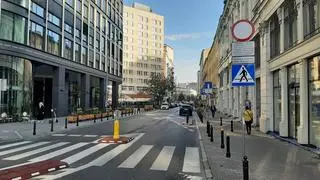 Miejsca parkingowe na ulicy Zgoda