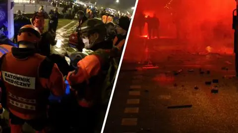 W stronę policji poleciały kamienie i Veturilo. Nagrania z serca zamieszek