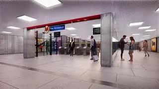 Stacja metra Plac Konstytucji - wizualizacje