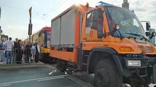 Zepsuty tramwaj i duże utrudnienia w centrum