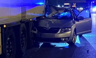 Wypadek na autostradzie A2