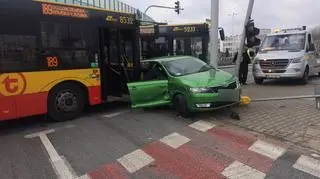 Zderzenie z udziałem autobusu 