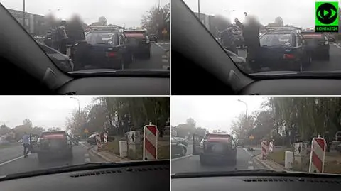 Awantura, rękoczyny i człowiek na masce