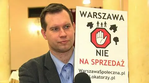 Protestowali przeciw reprywatyzacji. "Ludzie nie mogą trafiać na ulice"