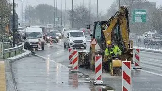 Prace na wiadukcie Trasy Łazienkowskiej