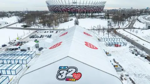 Scena, miasteczko i główne studio na błoniach Narodowego. 32. Finał WOŚP w Warszawie