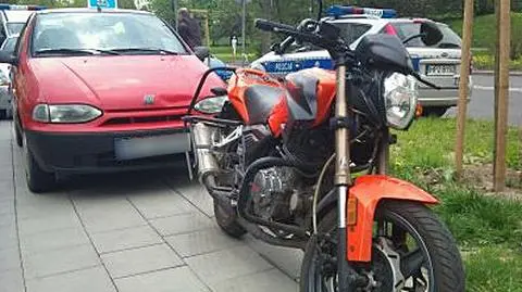 Nie ustąpił pierwszeństwa motocyklowej "elce"