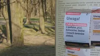 Wygrodzone drogi dla rowerzystów na terenie Pola Mokotowskiego