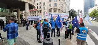 Protest górników i energetyków w centrum Warszawy