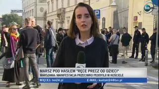 Demonstracja na Trakcie Królewskim