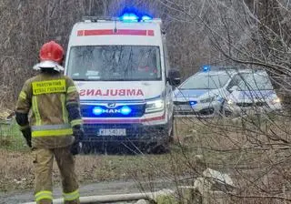 Pożar pustostanu na Kamionku 