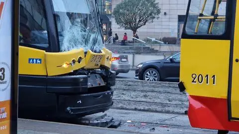 Zderzenie tramwajów przy Dworcu Wileńskim. Poszkodowane dwie osoby