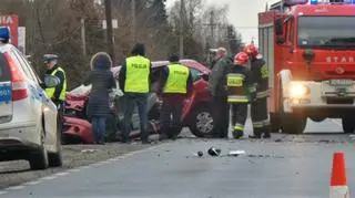 Wypadek pod Warszawą