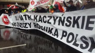 Protest rolników w Warszawie