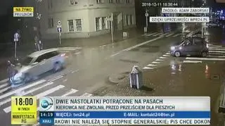 Dwie nastolatki zostały potrącone na przejściu