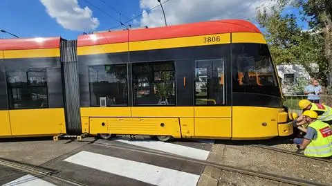 Na pętli Gocławek wykoleił się tramwaj