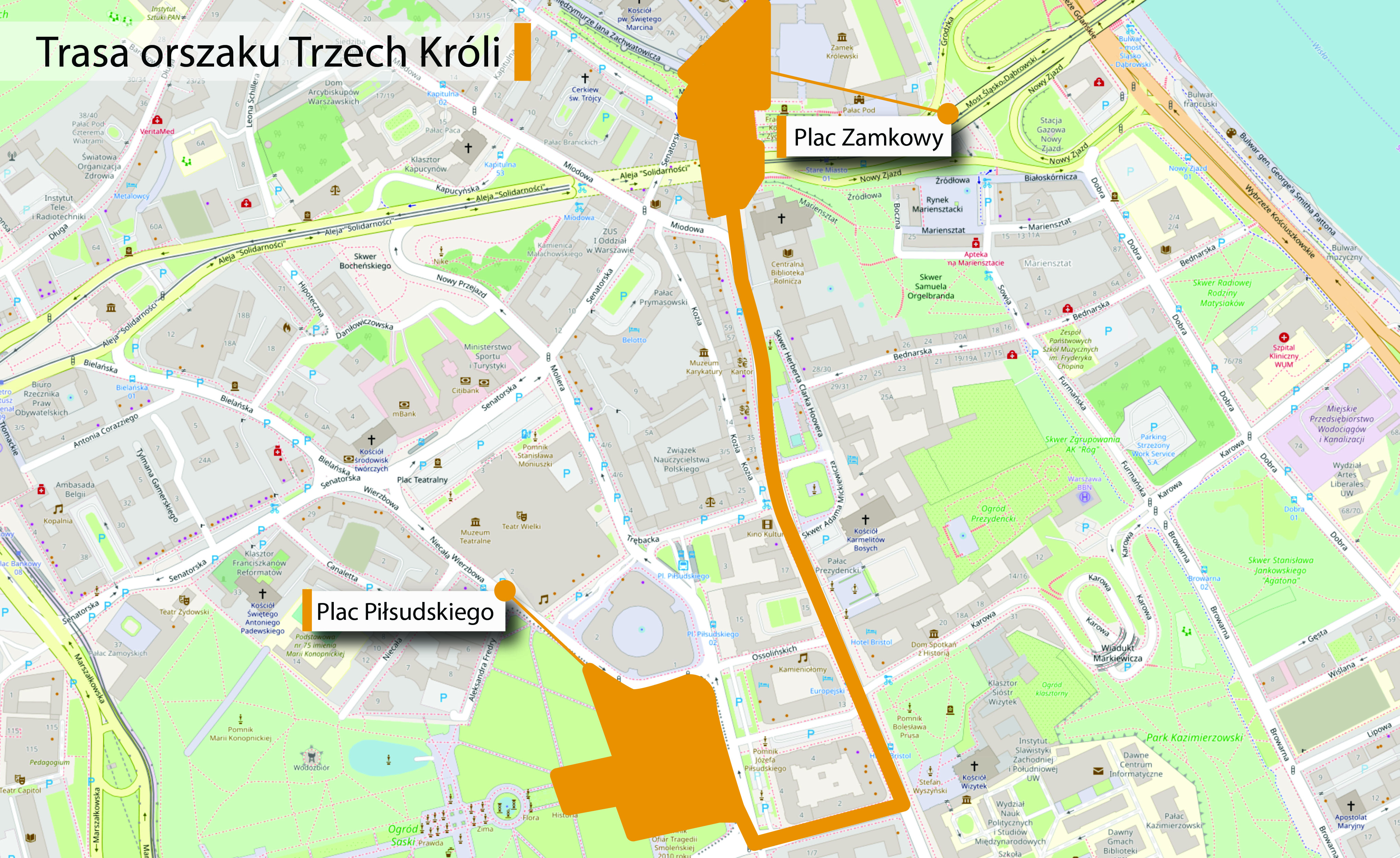 Orszak Trzech Króli w Warszawie 