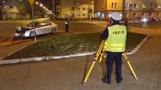 Wypadek z udziałem trzech aut na Ochocie