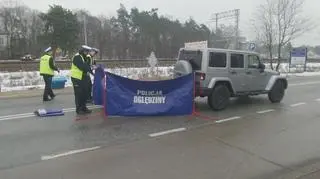 Policja dokonuje oględzin