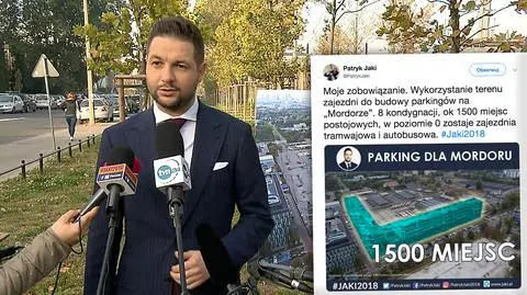 Patryk Jaki chce budować wielki parking na Mordorze. "Absurdalne, nielogiczne"