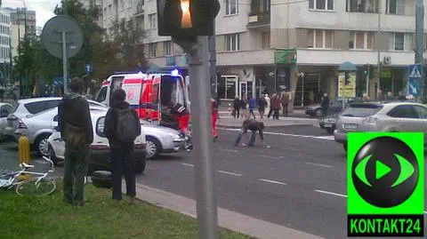 Motocyklista w szpitalu po zderzeniu z osobówką