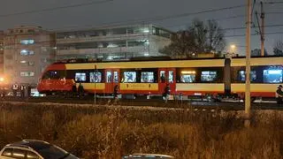 Potrącenie pieszej przez pociąg w pobliżu stacji Warszawa Koło