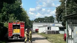 Pożar składowiska pod Płockiem