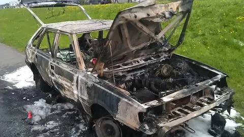 Na Przekornej spłonął polonez