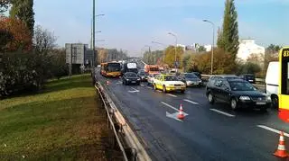 Wypadek motocyklisty