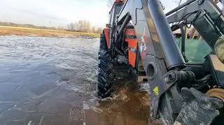 Podtopienia w miejscowości Młynarze na Mazowszu