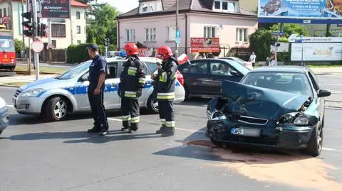 Jedna osoba ranna po wypadku na Bemowie