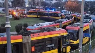 Tramwaj wykoleił się na pętli Gocławek