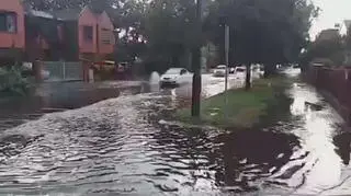 Zalane ulice na Targówku