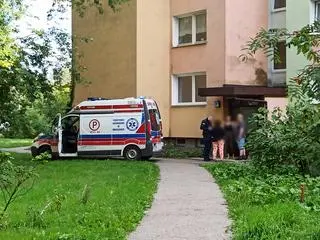 Interwencja policji przy ulicy Czumy