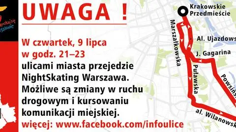 Rolkarze znów na ulicach. W czwartek pojadą do Wilanowa