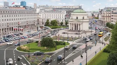 Więcej zieleni na placu Trzech Krzyży. Posadzą 28 drzew. Jest przetarg
