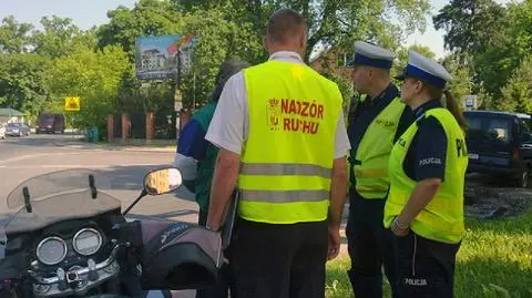 Przewrócił się na motocyklu, obwinił kierowcę autobusu