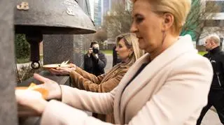 Ołena Zełenska odwiedziła Muzeum Powstania Warszawskiego