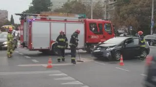 Zderzenie auta z motocyklistą