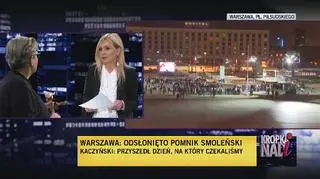 Kontrmanifestacja na placu Piłsudskiego 