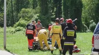 Odnaleziony został zabrany przez karetkę