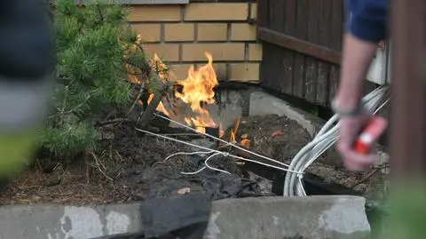 Bielany: robotnik uszkodził rurę z gazem