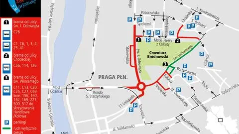 Więcej autobusów, zamknięte ulice. Sprawdź, jak dojechać do cmentarzy