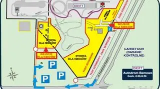 Drif na autodromie Bemowo