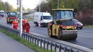 Prace remontowe na Wisłostradzie