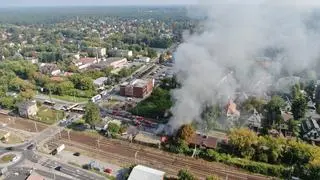 Pożar sklepu w Falenicy